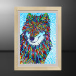 Multicolor Wolf-DIY Diamond Painting
