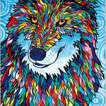 Multicolor Wolf-DIY Diamond Painting