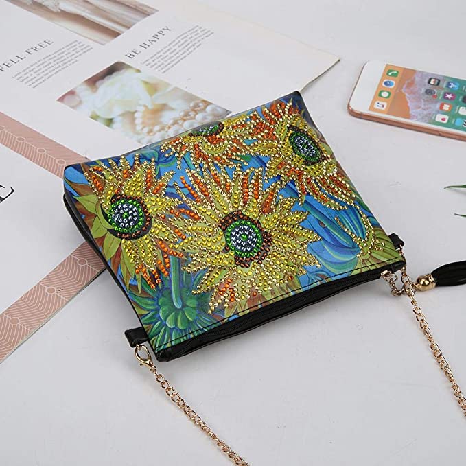 Sunflower Blossom DIY Diamond Painting Handbag-DIY Diamond Painting