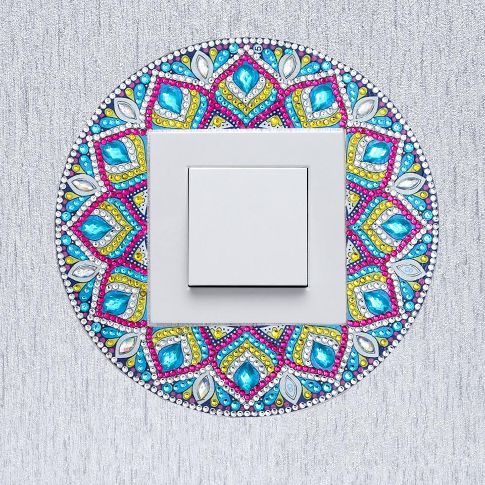 Mandala Light Switch Sticker-DIY Diamond Painting