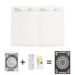 Orange Mandala Diamond Painting Notebook-DIY Diamond Painting