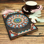 Orange Mandala Diamond Painting Notebook-DIY Diamond Painting