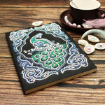 Emerald Peacock Diamond Painting Notebook-DIY Diamond Painting