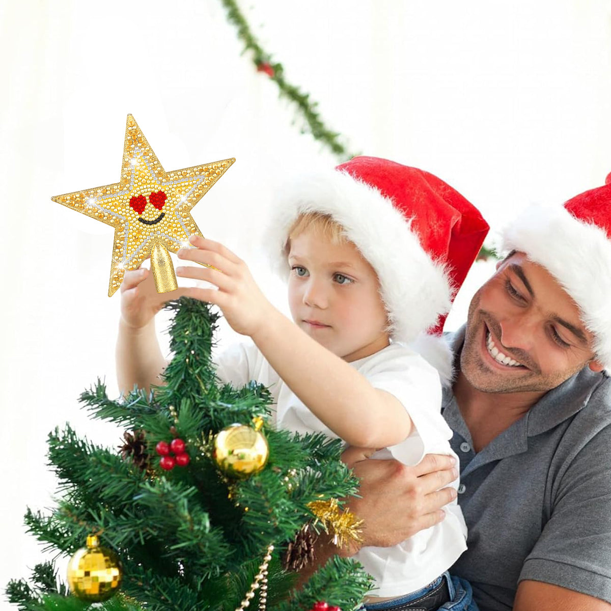 Christmas DIY Bundle: Santa Hat +Santa Socks +Tree Star