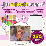 Ultimate Bundle: Custom Diamond Painting +Professional Tools Kit +Wooden Frame