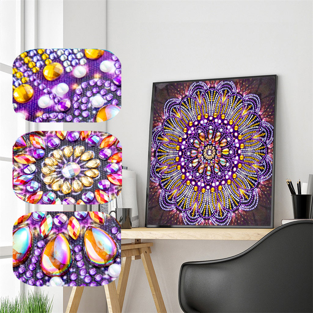 Purple Mandala-DIY Diamond Painting