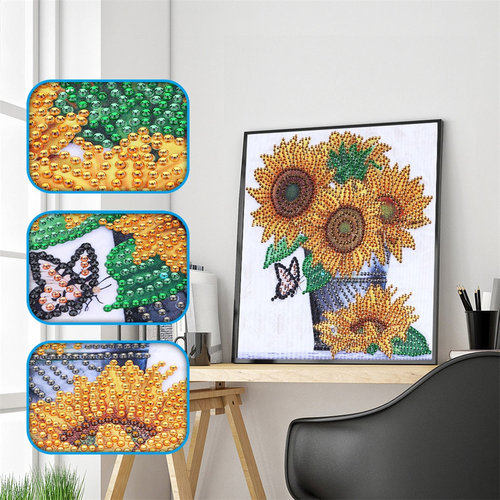 Sunflowers in a Pot-DIY Diamond Painting