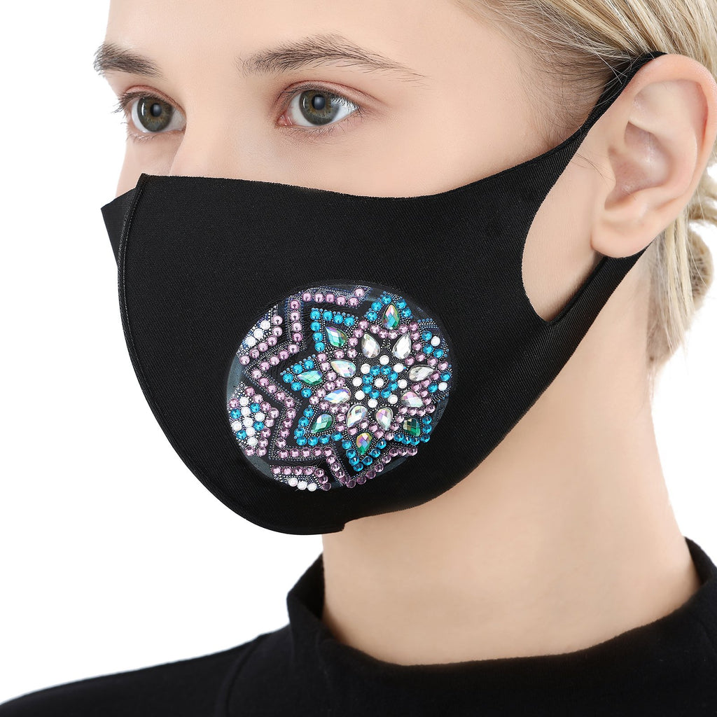 Mandala Flower Face Mask-DIY Diamond Painting