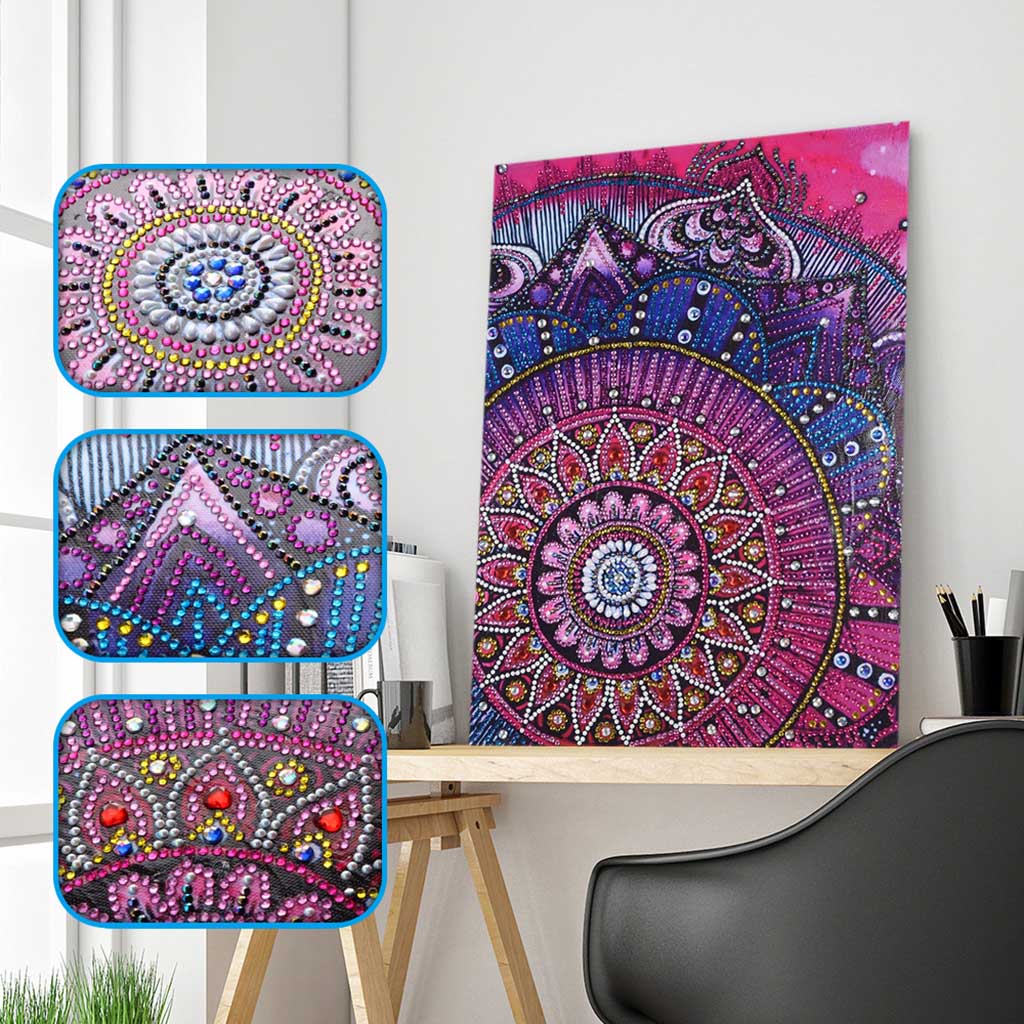 Beautiful Mandala Flower-DIY Diamond Painting