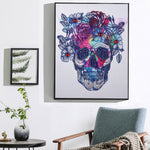 Aesthetic Skullflower-DIY Diamond Painting