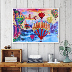 Hot Air Balloon Parade-DIY Diamond Painting