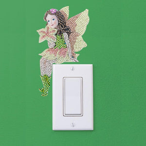 Pink Fairy Light Switch Sticker-DIY Diamond Painting