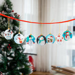 Christmas Décor Bundle: Custom Diamond Photo +Hanging Decoration Set + Wall/Window Sticker-DIY Diamond Painting