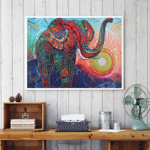 Abstract Elephant Art-DIY Diamond Painting