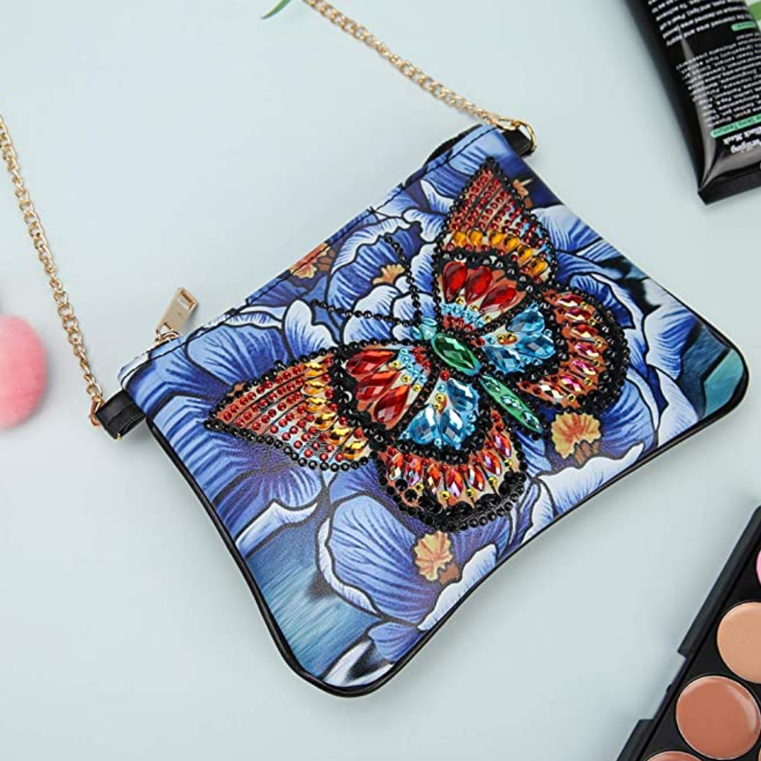 Magnificent Butterfly DIY Diamond Painting Handbag-DIY Diamond Painting