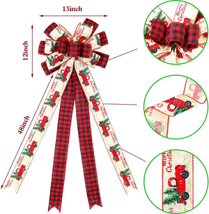 XL Size Christmas Ribbon Bow