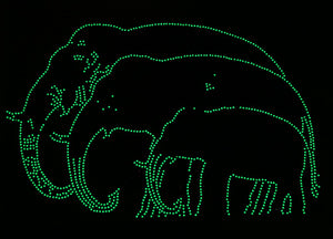 Glow in the Dark Elephant Family-DIY Diamond Painting
