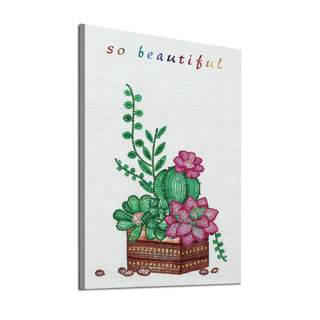 Succulent Flowers-DIY Diamond Painting
