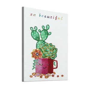 Cactus in a Mug-DIY Diamond Painting
