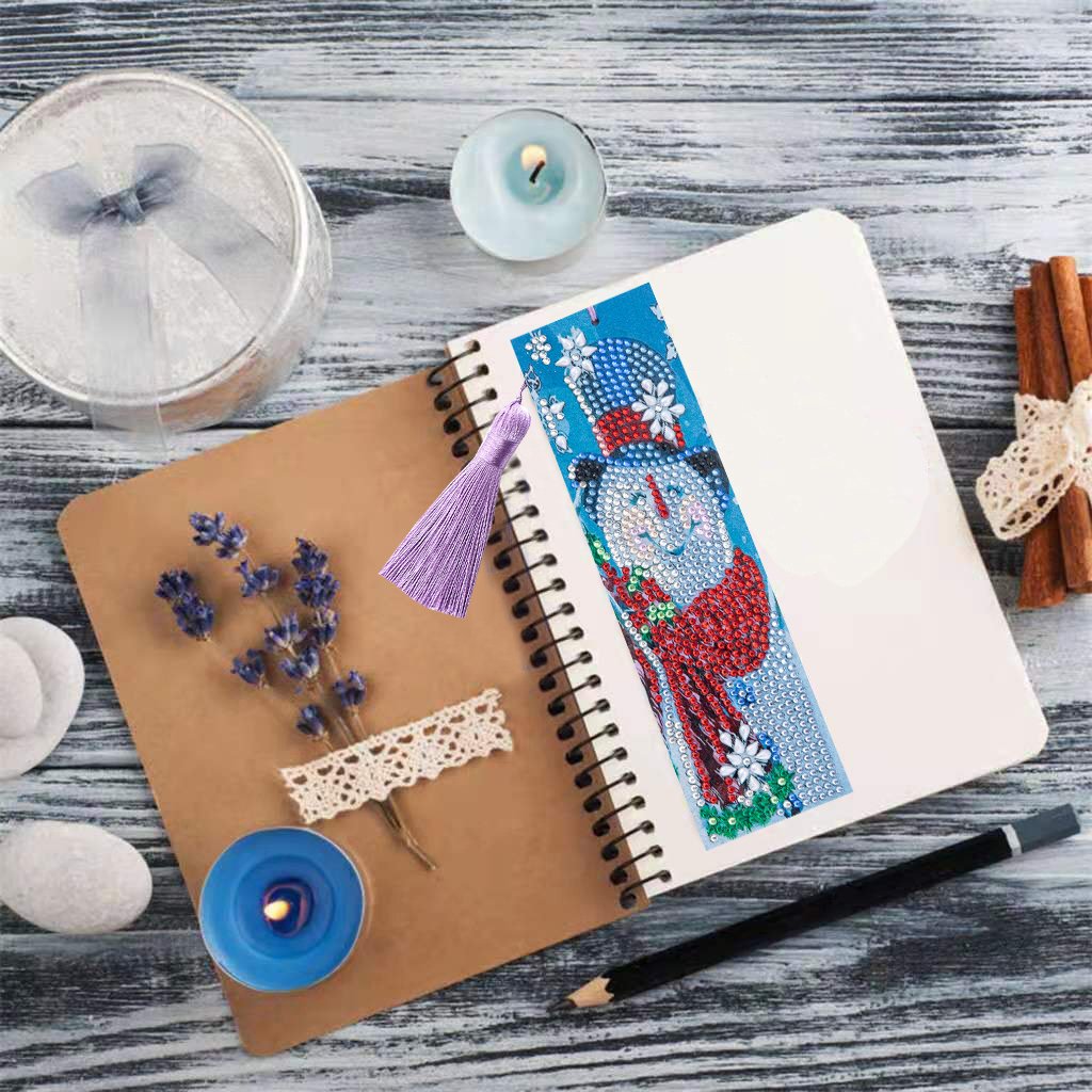 Christmas Learning Bundle: Custom Diamond Photo +Notebook + Bookmark-DIY Diamond Painting