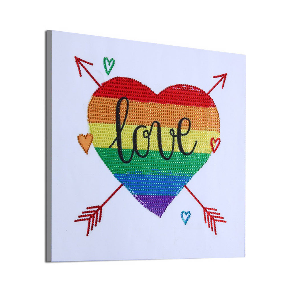 Love Rainbow Heart-DIY Diamond Painting