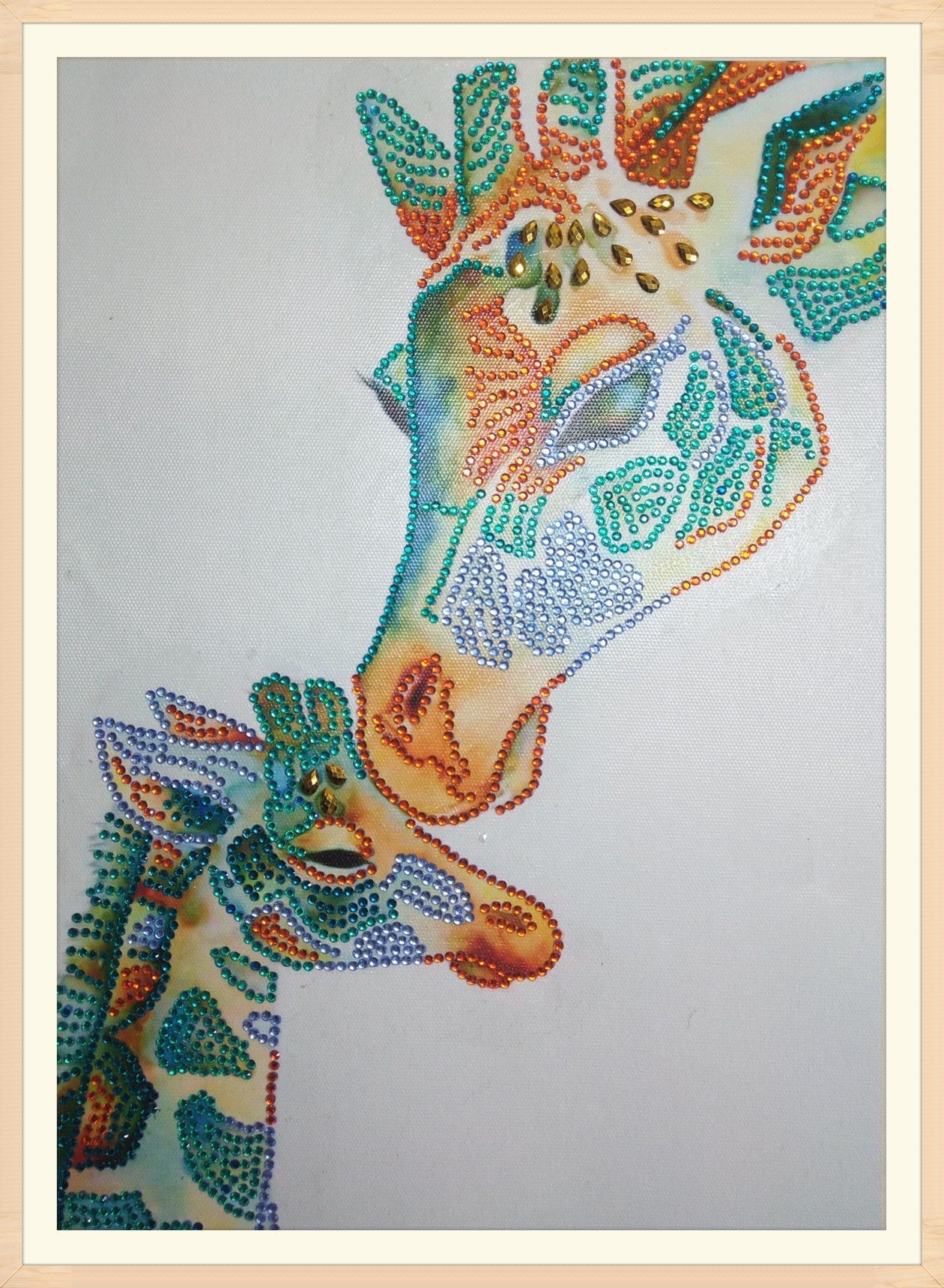 Baby and Mother Giraffe