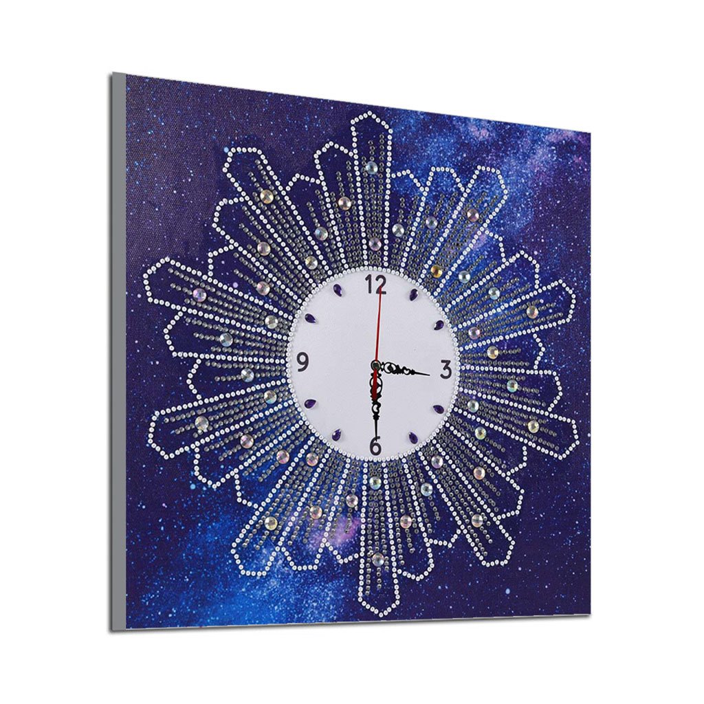 Blue Sparkle Wall Clock