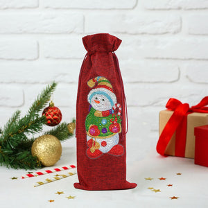 Christmas Bottle Wrap-DIY Diamond Painting