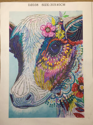 Colorful Cow-DIY Diamond Painting