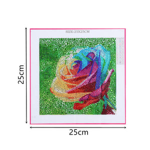 Rainbow Rose-DIY Diamond Painting