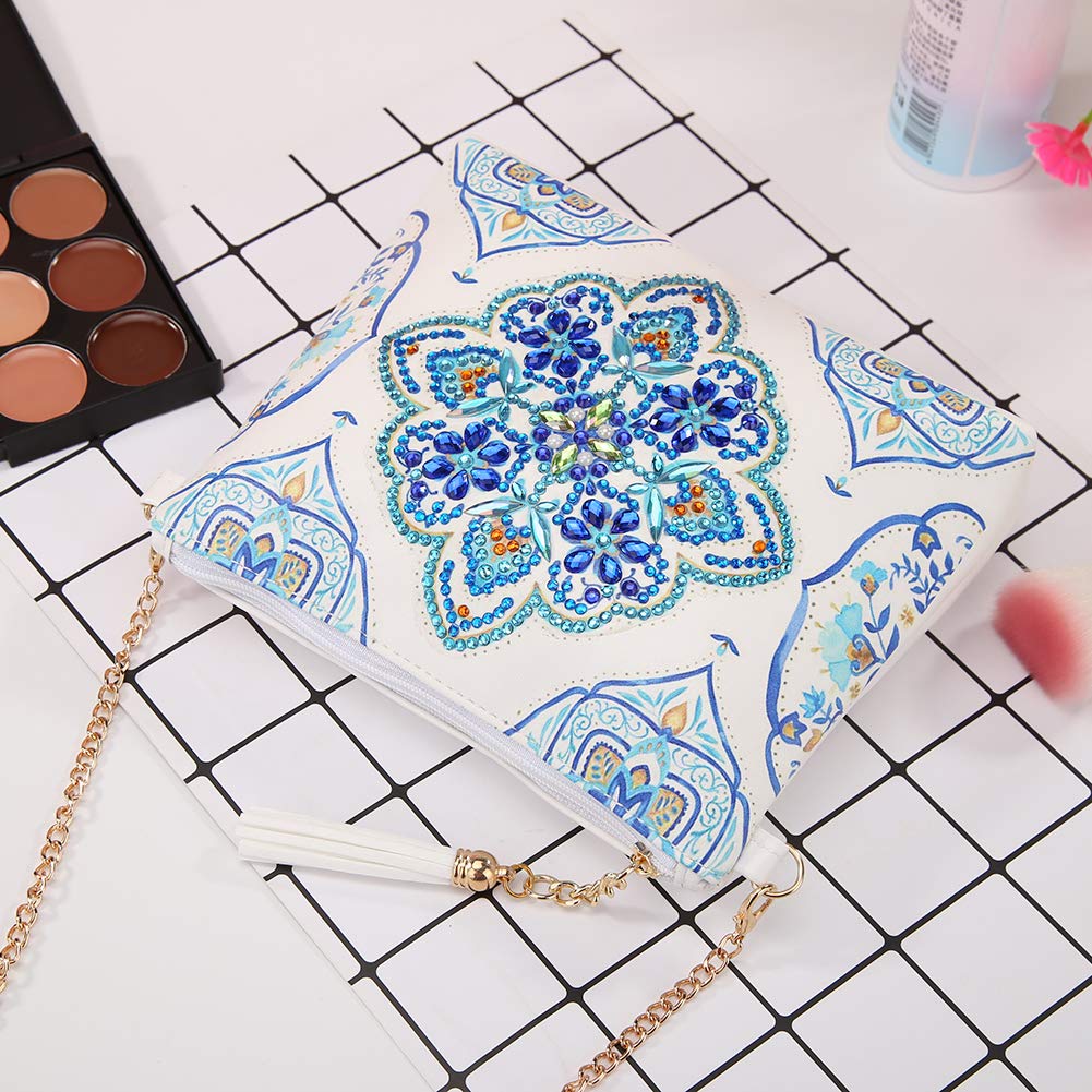 Santorini Acient Pattern DIY Diamond Painting Handbag