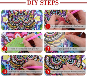 Pinky Butterfly DIY Diamond Painting Handbag