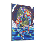 Glow in the Dark Colorful Dolphins-DIY Diamond Painting