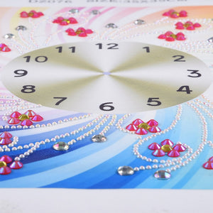 Rainbow Wall Clock-DIY Diamond Painting