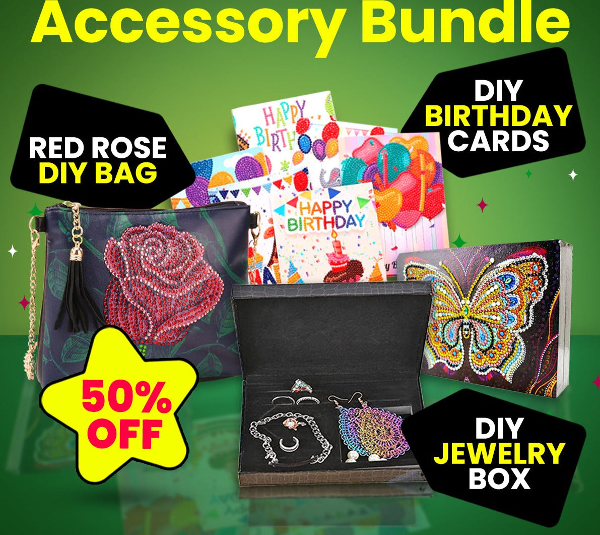 Accessory Bundle: DIY Bag +DIY Cards +DIY Jewelry Box