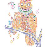 Abstract Owl-DIY Diamond Painting