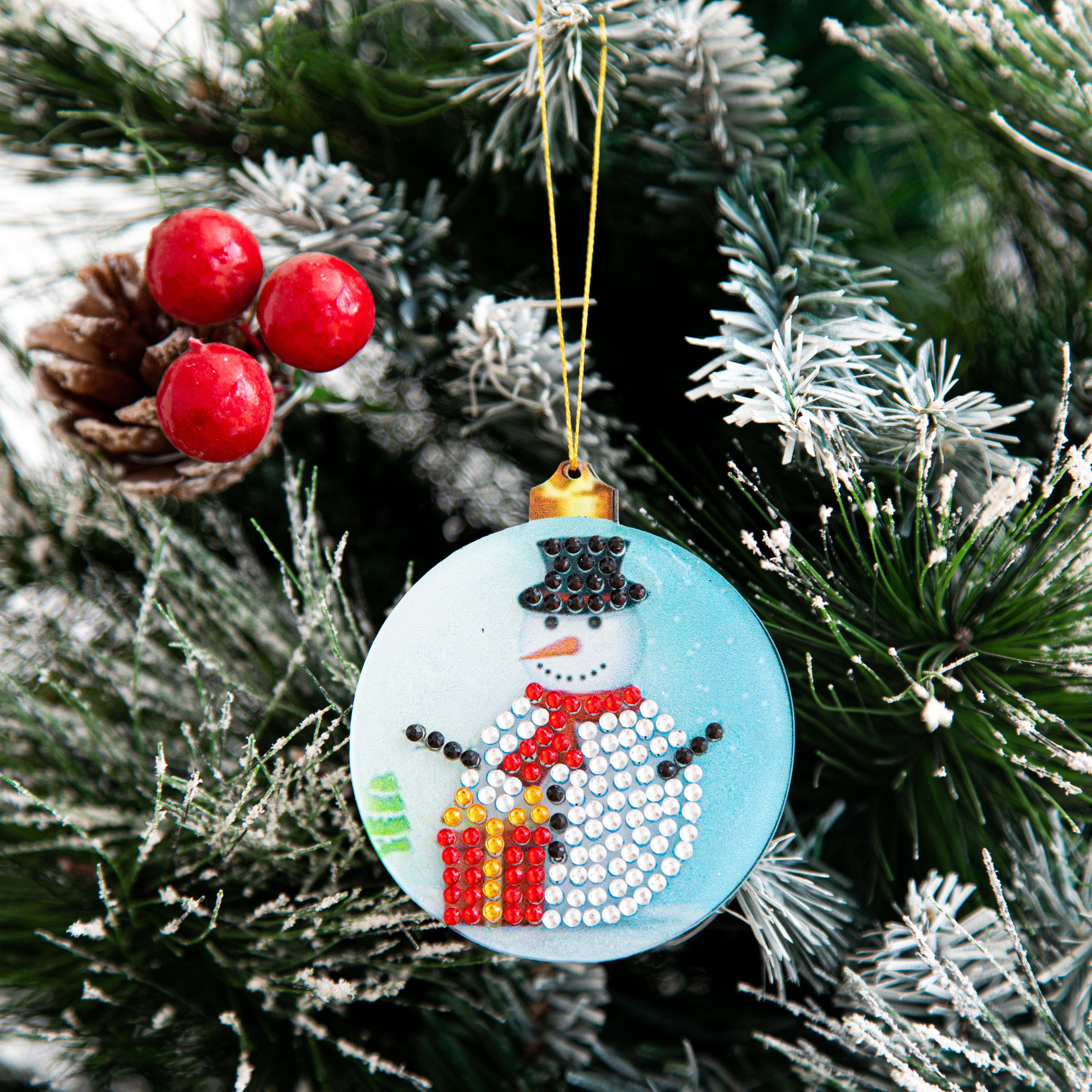 Christmas Snowman Hanging Decoration Set-DIY Diamond Painting