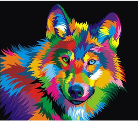 Colorful Husky-DIY Diamond Painting