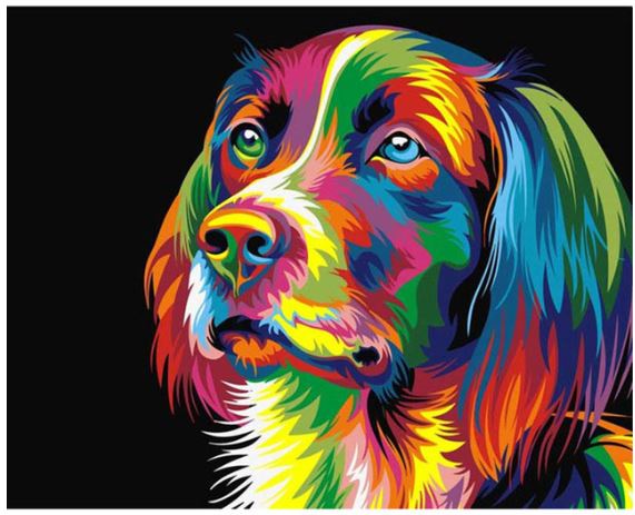 Colorful Dog-DIY Diamond Painting