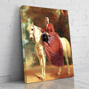The Equestrian Lady-DIY Diamond Painting