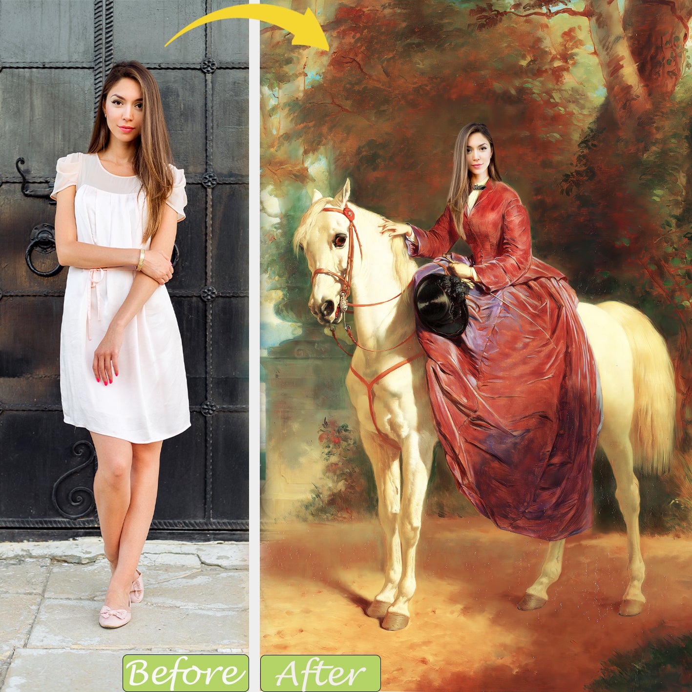 The Equestrian Lady-DIY Diamond Painting