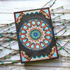 Orange Mandala Diamond Painting Notebook-DIY Diamond Painting