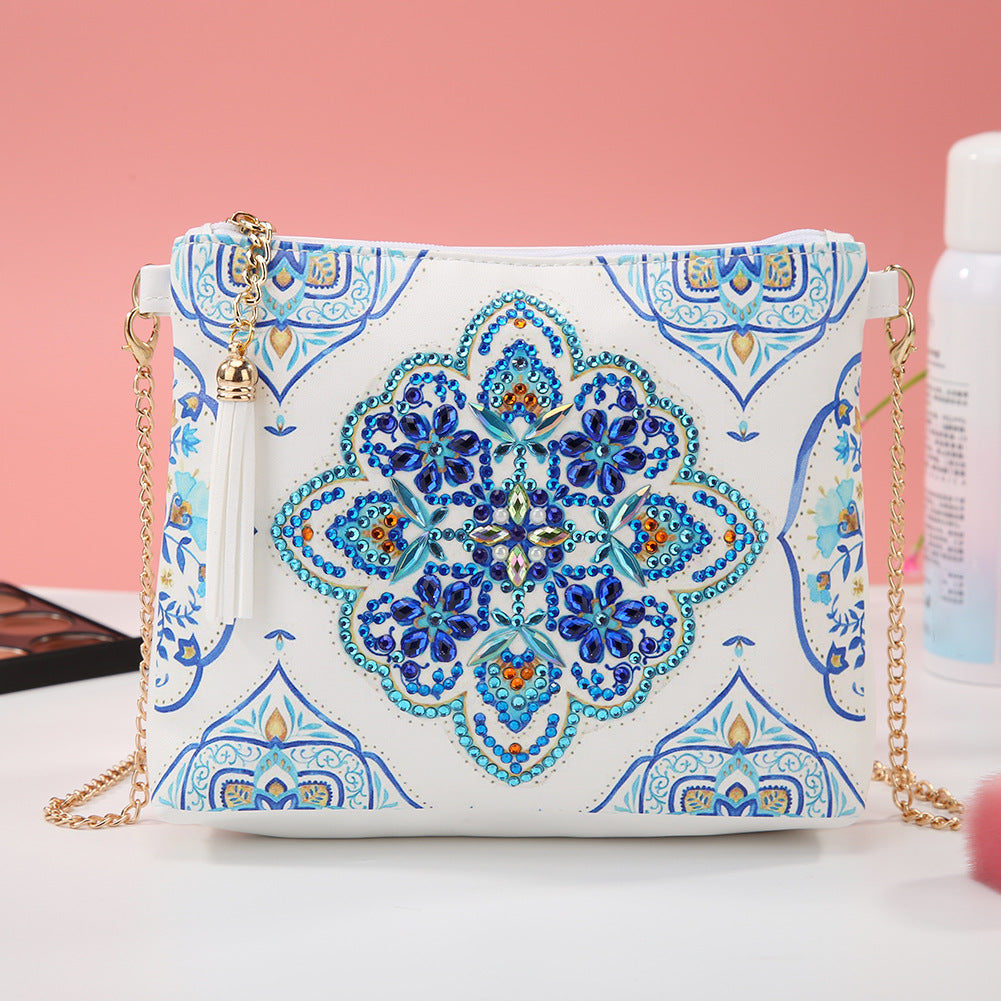 Santorini Acient Pattern DIY Diamond Painting Handbag-DIY Diamond Painting