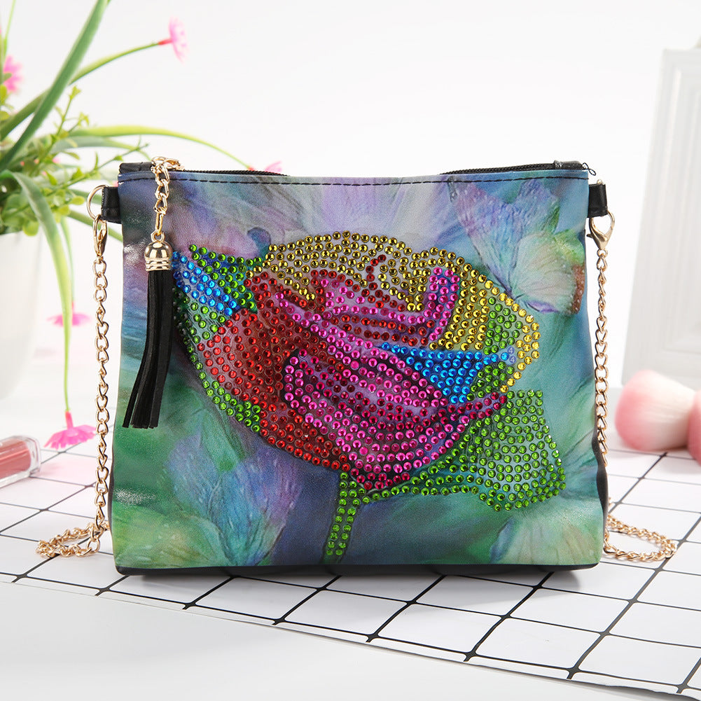 Colorful Rose DIY Diamond Painting Handbag-DIY Diamond Painting