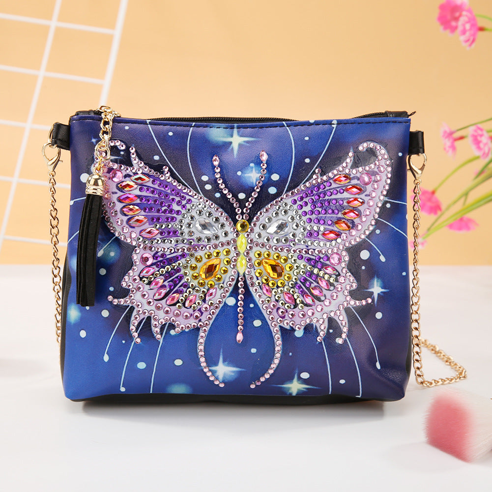 Galaxy Butterfly DIY Diamond Painting Handbag-DIY Diamond Painting