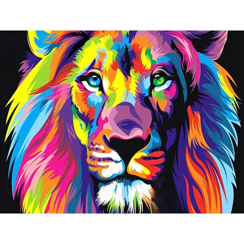 Colorful Lion-DIY Diamond Painting
