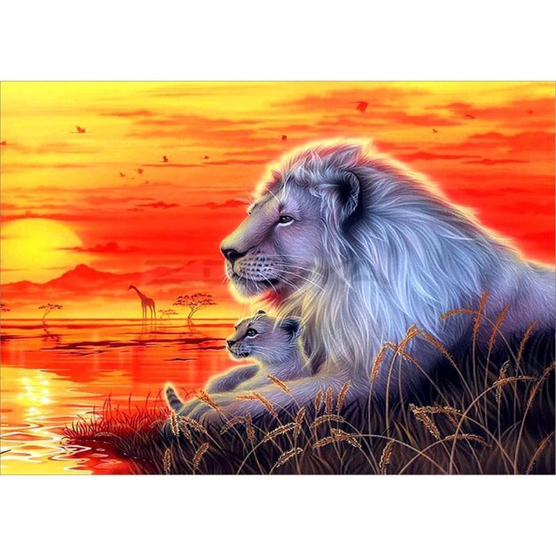 Lions on The Sunset